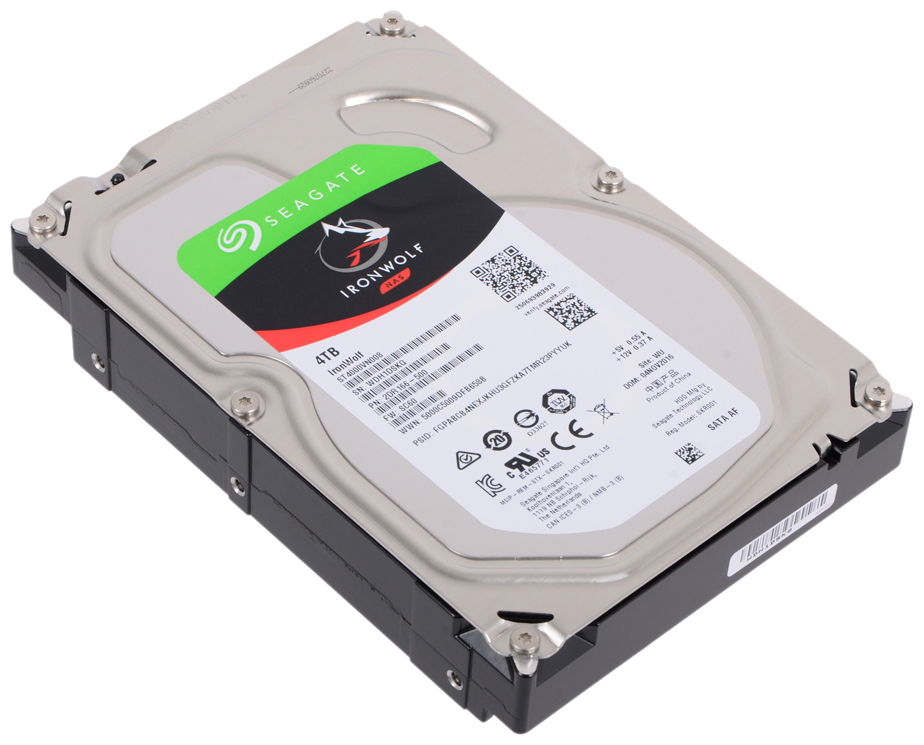 Жесткий диск 4TB SATA 6Gb/s Seagate ST4000VN008 3.5" IronWolf 5900rpm 64MB Bulk