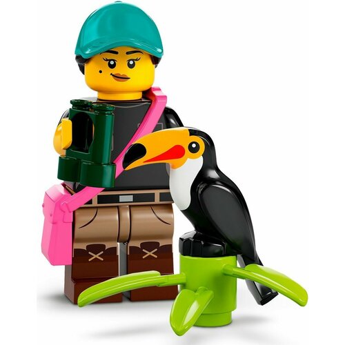 Минифигурка Лего 71032-9 : серия COLLECTABLE MINIFIGURES Lego 22 series ; Bird-watcher (Наблюдательница за птицами) минифигурка лего 71032 9 серия collectable minifigures lego 22 series bird watcher наблюдательница за птицами