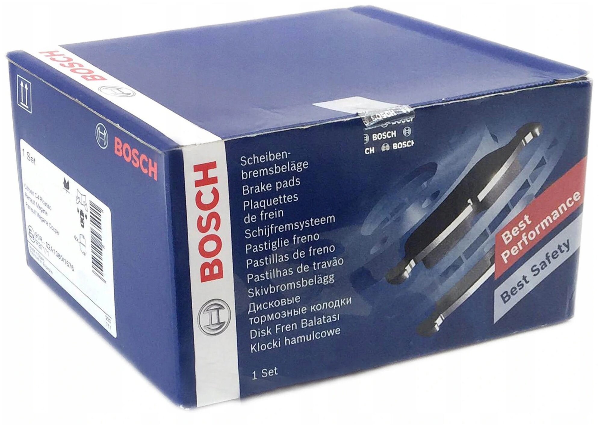 0986494563 BOSCH Дисковые колодки передние