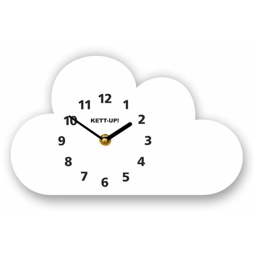 Часы Kett-Up детские настенные Eco Облачко Белый