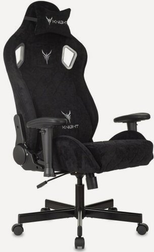 Изображение товара Кресло геймерское Knight Outrider черный Light-20 с подголов. крестовина металл