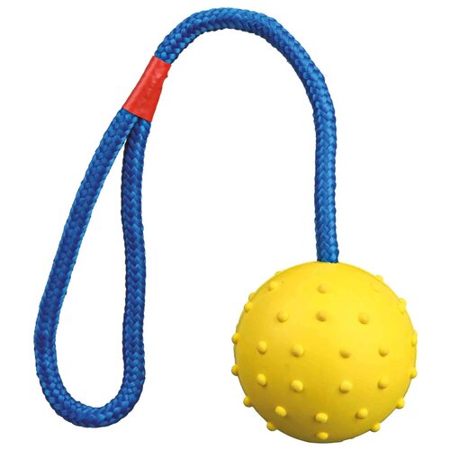 Мячик для собак TRIXIE Мяч на верёвке (3308), в ассортименте, 1шт.