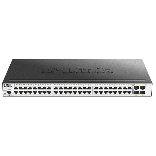 Коммутатор D-Link (DGS-3000-52X/B2A) Управляемый L2, 48 ports 10/100/1000Base-T, 4 ports 10GBase-X SFP+