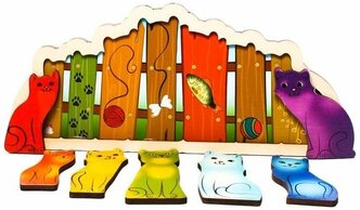 Рамка-вкладыш Нескучные игры Разноцветные котята (7932)