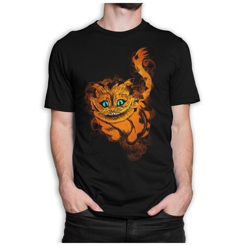 фото Футболка dream shirts летающий чеширский кот мужская xs черная