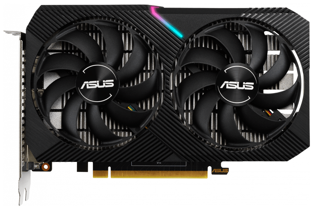 Видеокарта ASUS DUAL GeForce GTX 1650 MINI OC 4GB, DUAL-GTX1650-O4GD6-MINI, Retail