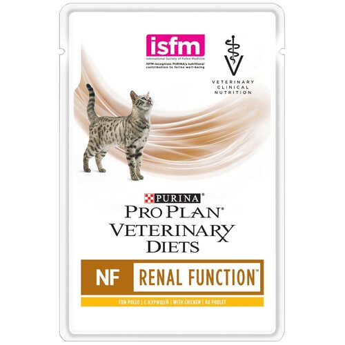 Влажный корм для кошек Pro Plan Veterinary Diets Veterinary Diets NF, при хронической почечной недостаточности, с курицей 85 г (кусочки в соусе)