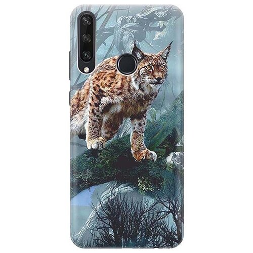 фото Чехол - накладка artcolor для huawei y6p с принтом "дикая рысь" re:pa