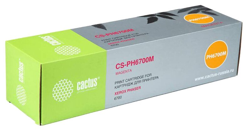 Cactus 106R01524 Картридж 106R01524 CS-PH6700M пурпурный для Phaser 6700 12000стр.
