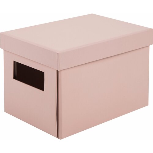 Коробка складная 20x12x13 см картон цвет розовый