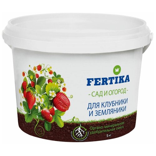 Удобрение FERTIKA Для клубники и земляники, 5 л, 5 кг, 1 уп.