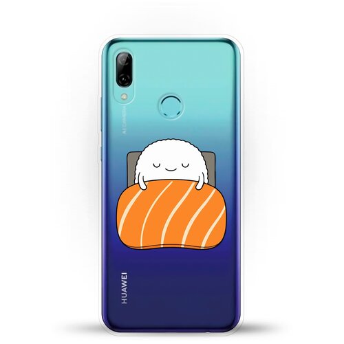 фото Силиконовый чехол суши засыпает на huawei p smart (2019) andy & paul
