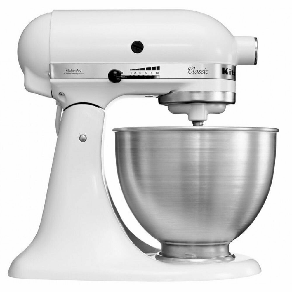 Планетарный миксер KitchenAid Classic (5K45SSEWH), White миксер