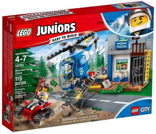 Конструктор LEGO Juniors 10751 Погоня горной полиции, 115 дет.