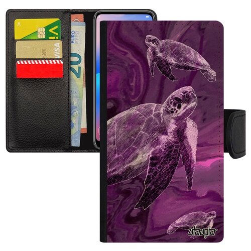 фото Чехол-книжка на смартфон apple iphone xr, "черепаха" наземная панцирная utaupia