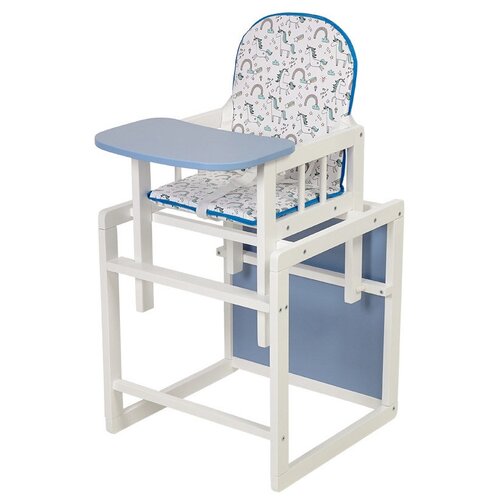 Стул трансформер 255 Единорог Радуга Бел/голуб Polini kids *1 0003055-48 0003055-48 .