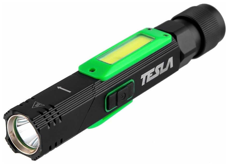 Ручной фонарь Tesla FLL черно-зеленый