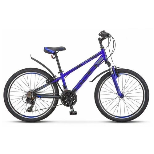 Горный (MTB) велосипед STELS Navigator 440 V 24 K010 (2020) синий 12 (требует финальной сборки) велосипед stels navigator 24 440 v k010 серебристый синий lu092698