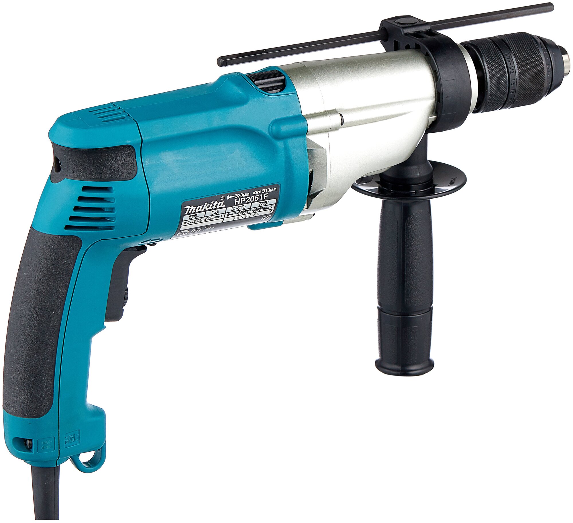 Дрель ударная Makita HP2051F - фотография № 3