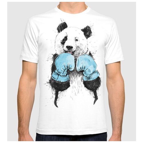фото Футболка dream shirts панда боксер мужская xl белая
