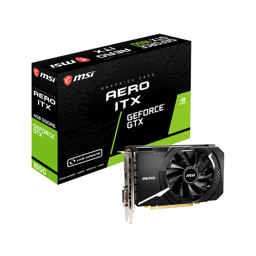 Видеокарта MSI GeForce GTX 1650 4096Mb D6 AERO ITX V1 (GTX 1650 D6 AERO ITX V1)