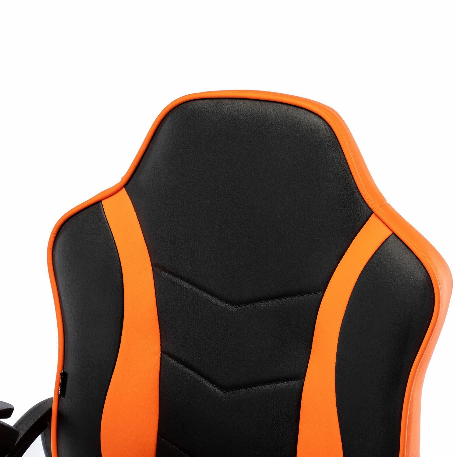 Кресло компьютерное BRABIX Shark GM-203, экокожа, черное/оранжевое (532513) - фотография № 6