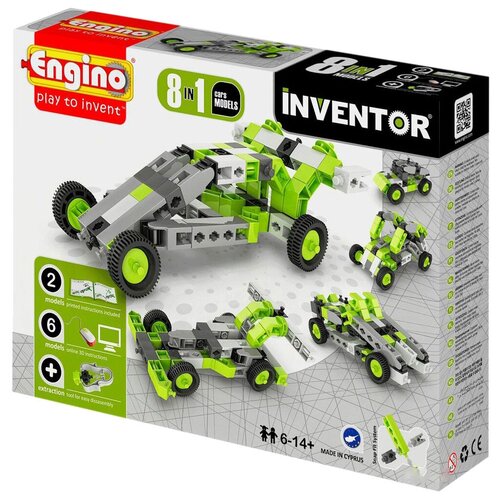 engino inventor basic 1520 15 моделей Конструктор ENGINO Inventor (Pico Builds) 0831 Автомобили, 70 дет.