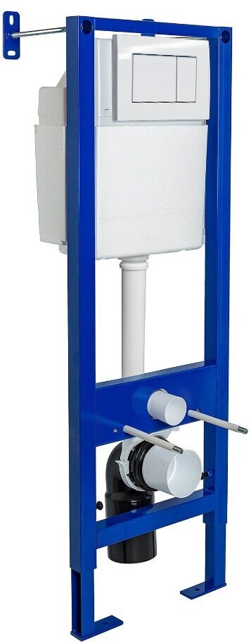 Инсталляция Berges Wasseraus Atom 410 двухрежимный смыв шумоизоляция белая/синяя