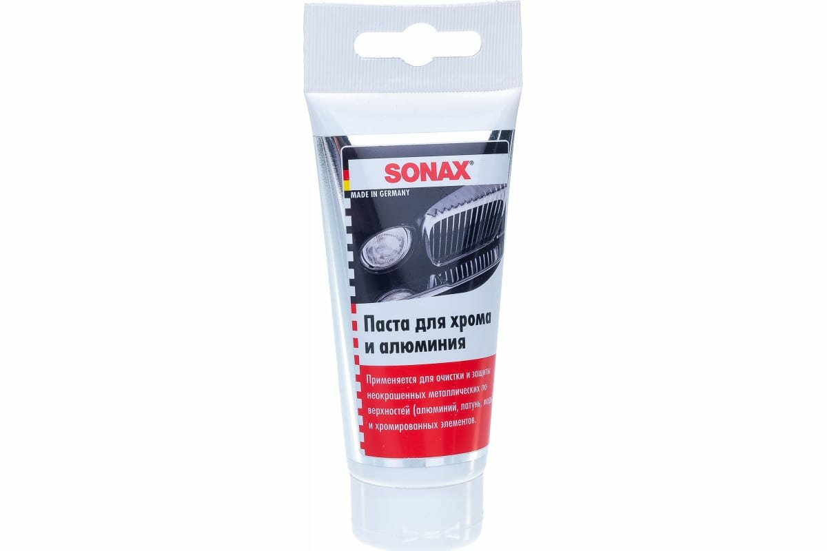 паста полировальная SONAX, для хрома, алюминия, 75 мл - фото №8