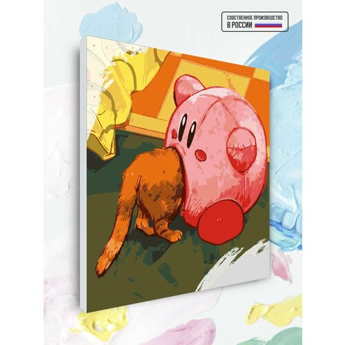 Картина по номерам на холсте Кот и свинка, 40 х 40 см картина по номерам на холсте кот и банан 2 40 х 40 см