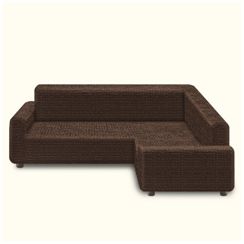 фото Karteks чехол для углового дивана darius цвет: шоколадный (трехместный) br45192