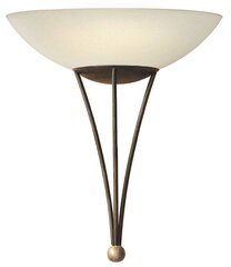 Настенный светильник EGLO Mestre 86714, E27, 60 Вт, кол-во ламп: 1 шт., цвет арматуры: коричневый, цвет плафона: белый