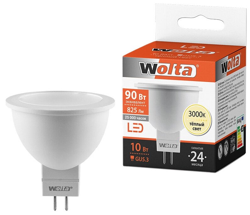 Лампа светодиодная Wolta 25Y GU5.3 MR16