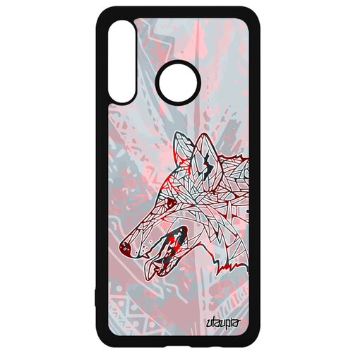 фото Чехол для мобильного huawei p30 lite, "волк" хищник wolf utaupia