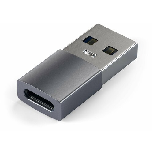 Переходник/адаптер Satechi USB Type-A to Type-C Adapter (ST-TAUC), 0.17 м, space gray tssop20 burn block ssop20 st chip test socket programming adapter ots28 0 65 01