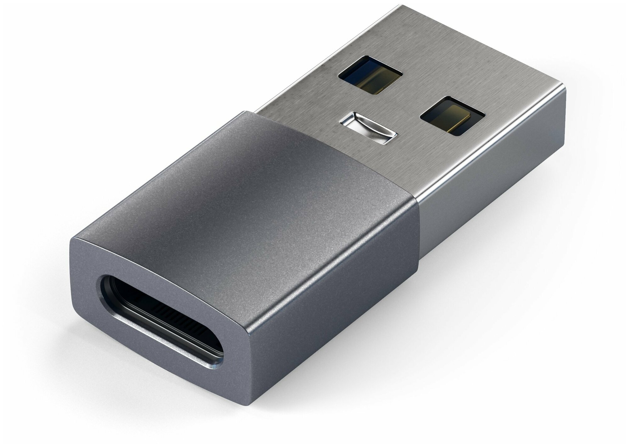 Переходник/адаптер Satechi USB Type-A to Type-C Adapter (ST-TAUC), space gray