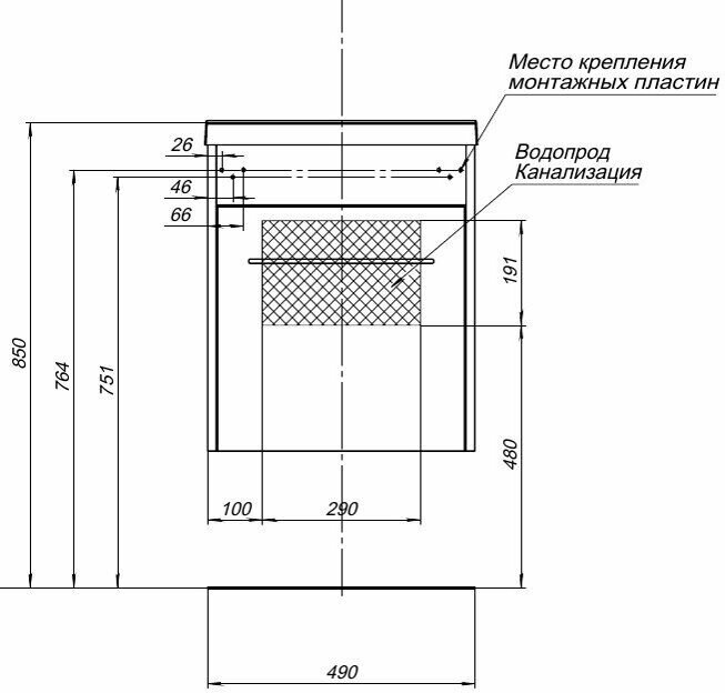 Тумба под раковину Aquanet Августа 50 см 274015, белый - фото №7