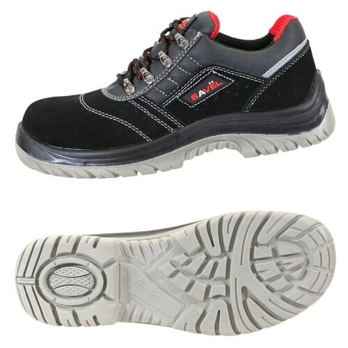 фото Полуботинки "универсал" замша черные (43 размер) savel