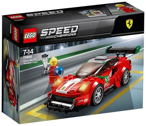 Конструктор LEGO Speed Champions 75886 Ferrari 488 GT3 Scuderia Corsa, 179 дет.