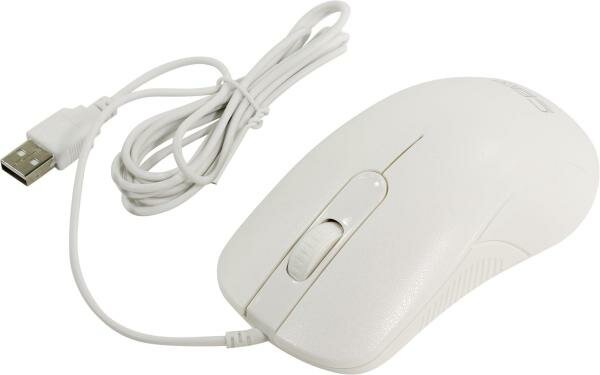 Мышь проводная CBR CM-105 белый USB