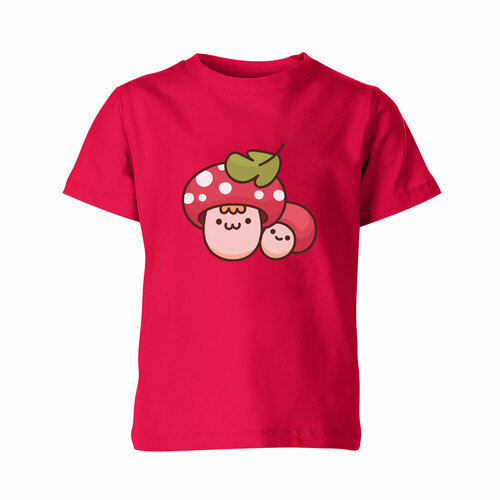 Футболка Us Basic, размер 4, розовый детская футболка грибы грибной мухоморы 104 белый