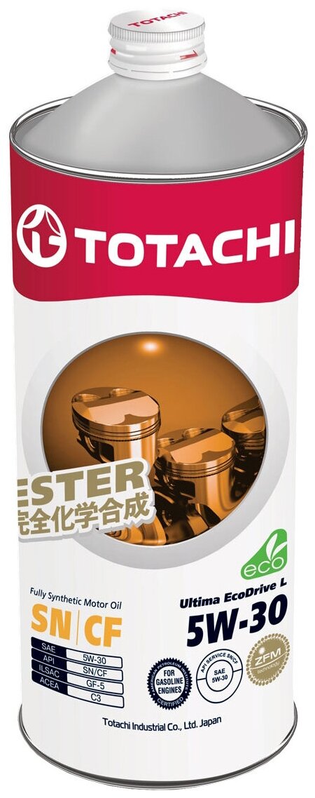 Синтетическое моторное масло TOTACHI Ultima Ecodrive L 5W-30, 1 л