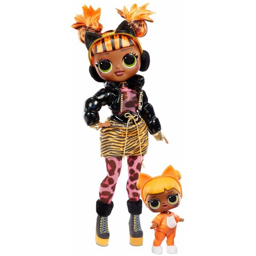 Кукла L.O.L. O.M.G. Winter Chill Missy Meow Fashion Doll & Baby Cat Doll 27 см 570271 черный матовый