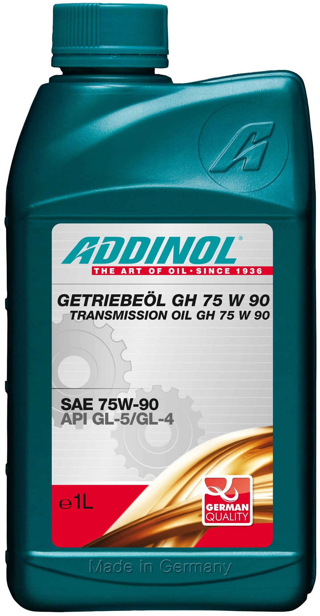 Масло трансмиссионное ADDINOL Getriebeol GH 75W90 GL-5/GL-4 1л - фото №1