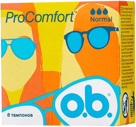 O.b. тампоны ProComfort Normal, 3 капли, 8 шт.