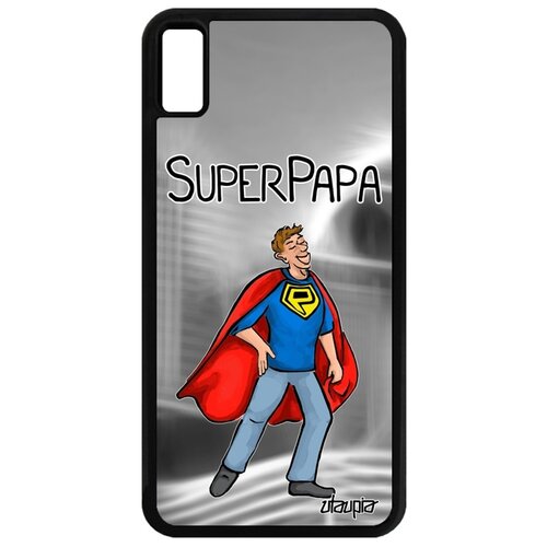 фото Чехол для смартфона iphone xs max, "суперпапа" семья смешной utaupia