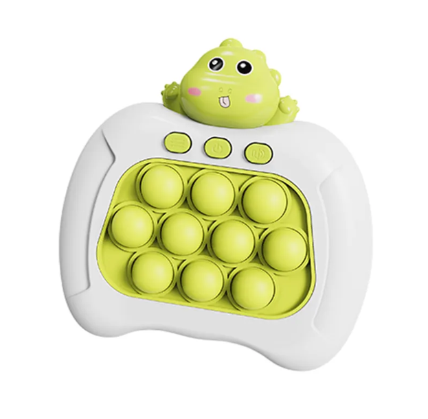 Поп Ит электронный, детская игрушка антистресс, развивающая, Quick Push, зеленый дракончик