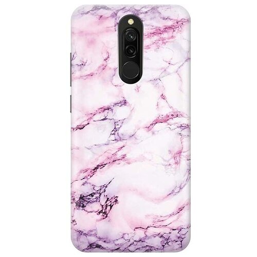 фото Чехол - накладка artcolor для xiaomi redmi 8 с принтом "фиолетовый мрамор" re:pa