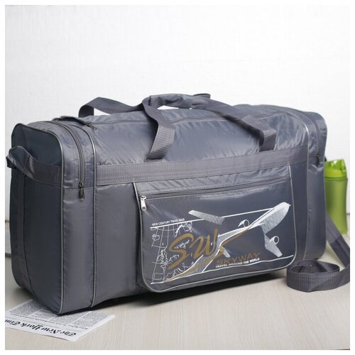 фото Сарабелла сумка спортивная на молнии, 3 наружных кармана, цвет серый mikimarket