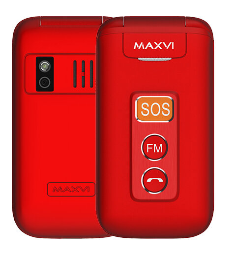 Телефон MAXVI E5, красный